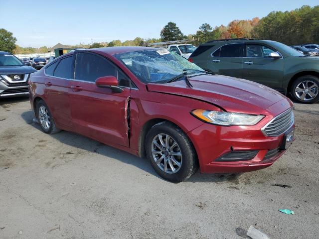 3FA6P0G75HR413204 - 2017 FORD FUSION S RED photo 4