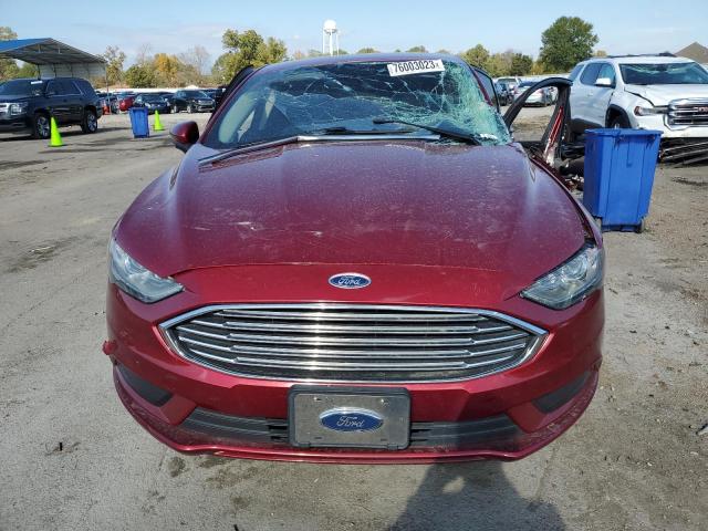 3FA6P0G75HR413204 - 2017 FORD FUSION S RED photo 5