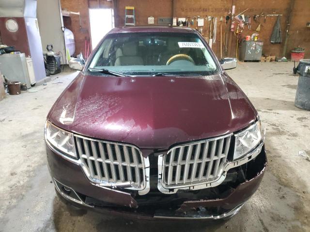 3LNHL2JC2CR834169 - 2012 LINCOLN MKZ BURGUNDY photo 5