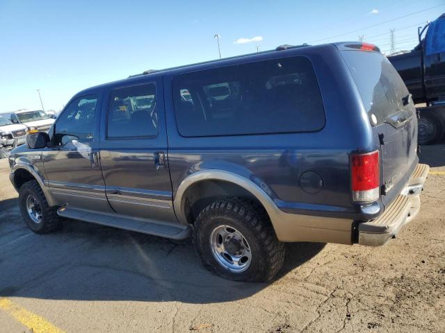 1FMNU45S64EC04706 - 2004 FORD EXCURSION EDDIE BAUER BLUE photo 2