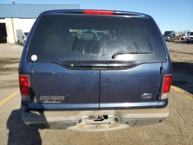 1FMNU45S64EC04706 - 2004 FORD EXCURSION EDDIE BAUER BLUE photo 6