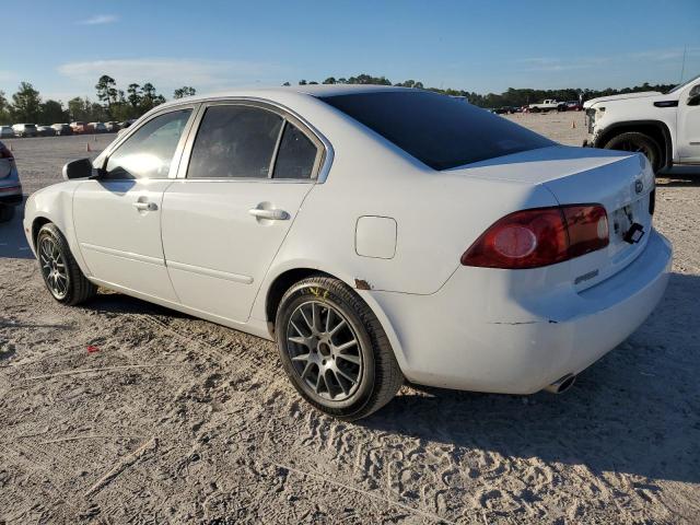 KNAGE124265034116 - 2006 KIA OPTIMA LX WHITE photo 2