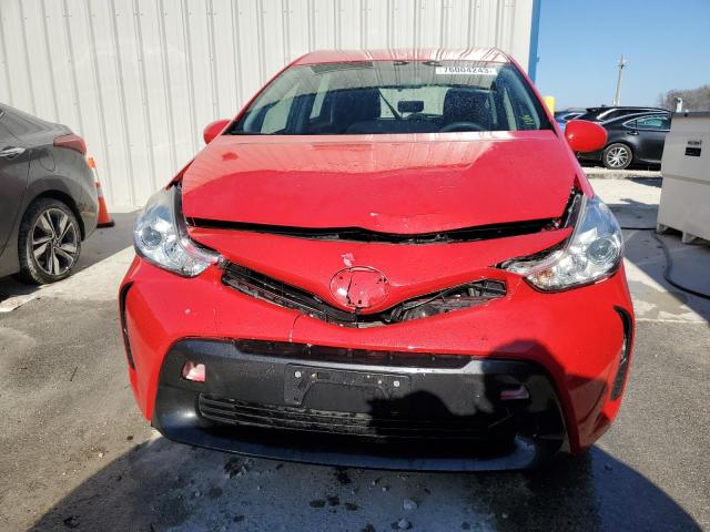 JTDZN3EU8FJ024006 - 2015 TOYOTA PRIUS V RED photo 5