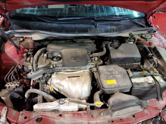 4T1BF1FK5CU543763 - 2012 TOYOTA CAMRY BASE RED photo 11