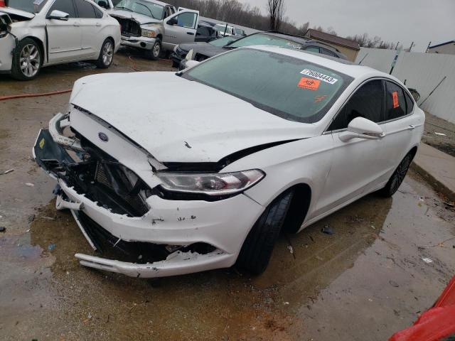 3FA6P0D96JR188495 - 2018 FORD FUSION TITANIUM/PLATINUM WHITE photo 1