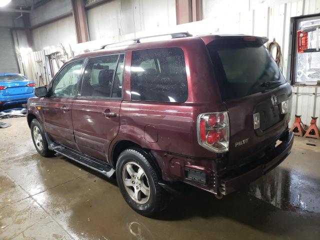 5FNYF28537B017836 - 2007 HONDA PILOT EXL BURGUNDY photo 2