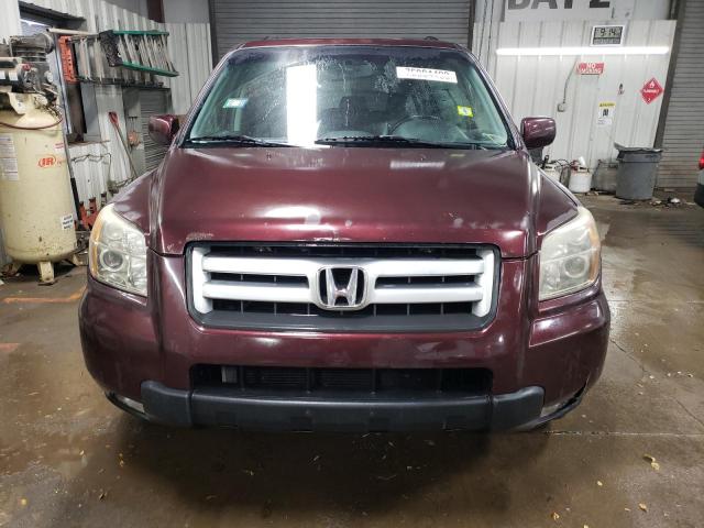 5FNYF28537B017836 - 2007 HONDA PILOT EXL BURGUNDY photo 5