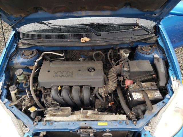 2T1KR32E98C705762 - 2008 TOYOTA COROLLA MA XR BLUE photo 12