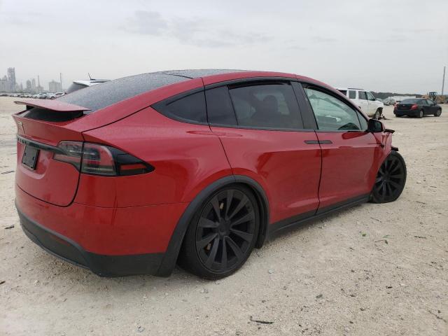 7SAXCAE56NF359705 - 2022 TESLA MODEL X RED photo 3