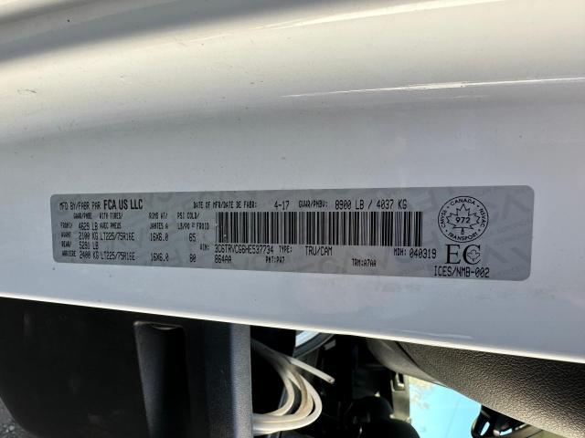 3C6TRVCG6HE537734 - 2017 RAM PROMASTER 2500 HIGH WHITE photo 9