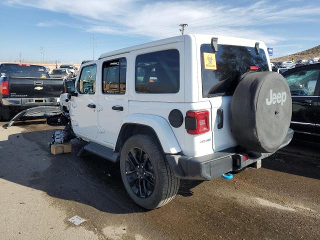 1C4JJXP68NW114482 - 2022 JEEP WRANGLER U SAHARA 4XE WHITE photo 2
