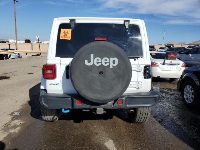 1C4JJXP68NW114482 - 2022 JEEP WRANGLER U SAHARA 4XE WHITE photo 6