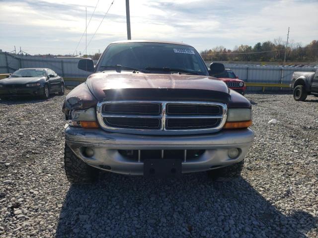 1B7GG42N42S653013 - 2002 DODGE DAKOTA SLT MAROON photo 5