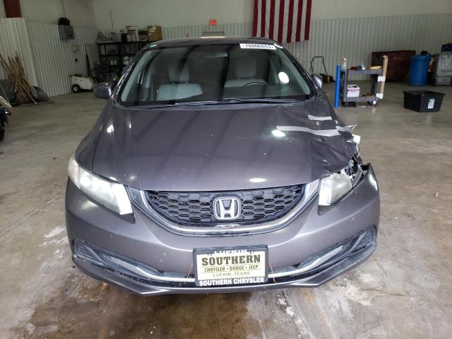 19XFB2F55EE023744 - 2014 HONDA CIVIC LX GRAY photo 5