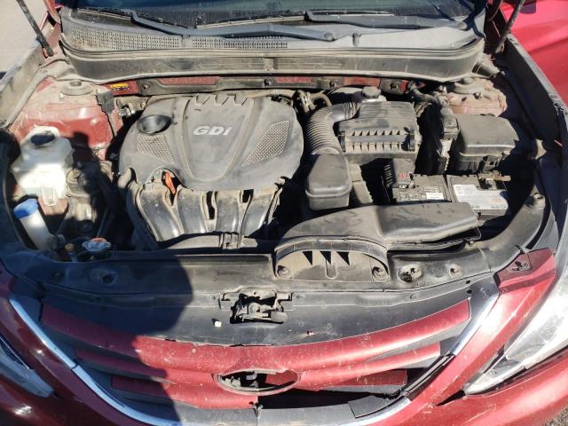 5NPEB4AC4EH928176 - 2014 HYUNDAI SONATA GLS RED photo 11