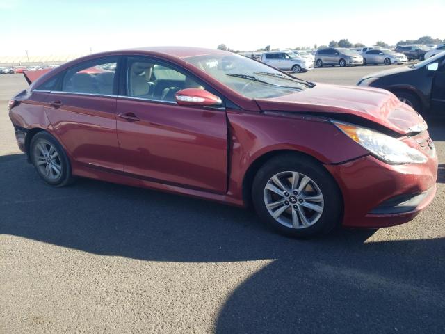 5NPEB4AC4EH928176 - 2014 HYUNDAI SONATA GLS RED photo 4