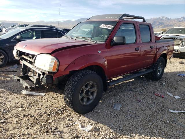 1N6ED27YX4C476243 - 2004 NISSAN FRONTIER CREW CAB XE V6 BURGUNDY photo 1