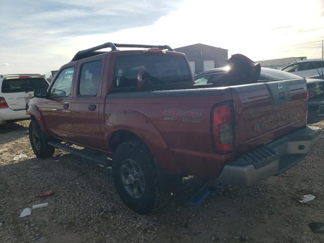 1N6ED27YX4C476243 - 2004 NISSAN FRONTIER CREW CAB XE V6 BURGUNDY photo 2