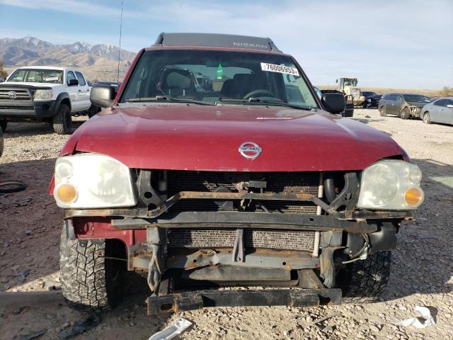 1N6ED27YX4C476243 - 2004 NISSAN FRONTIER CREW CAB XE V6 BURGUNDY photo 5