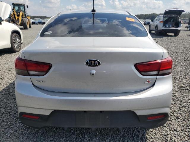 3KPA24AB8KE236136 - 2019 KIA RIO S SILVER photo 6