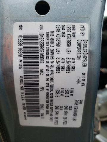 1D4GP25B05B109993 - 2005 DODGE CARAVAN SE BLUE photo 14