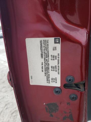 1G2WK52J31F189091 - 2001 PONTIAC GRAND PRIX SE 红色 照片 12