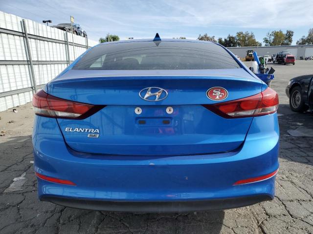 KMHD74LF2HU084892 - 2017 HYUNDAI ELANTRA SE BLUE photo 6