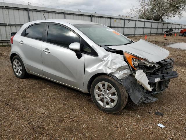 KNADM5A32C6092609 - 2012 KIA RIO LX SILVER photo 4