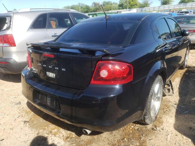 1B3BD2FB7BN585166 - 2011 DODGE AVENGER LUX BLACK photo 4