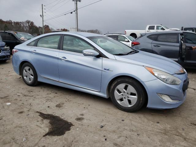 KMHEC4A49CA038231 - 2012 HYUNDAI SONATA HYBRID BLUE photo 4