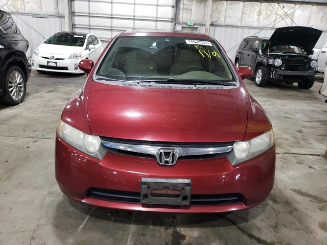 1HGFA16897L098837 - 2007 HONDA CIVIC EX MAROON photo 5