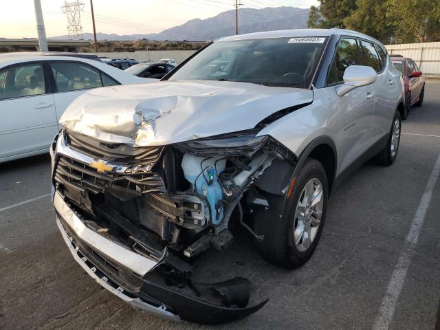 3GNKBBRA4KS661821 - 2019 CHEVROLET BLAZER 1LT SILVER photo 1