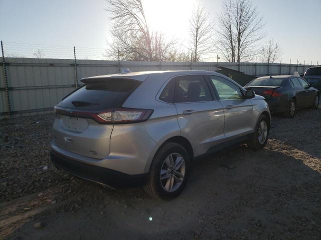 2FMTK4J83FBC21582 - 2015 FORD EDGE SEL SILVER photo 3