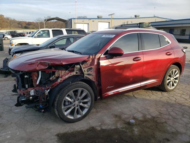 LRBFZRR49MD179002 - 2021 BUICK ENVISION AVENIR BURGUNDY photo 1