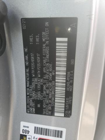 5TDYRKEC8MS022368 - 2021 TOYOTA SIENNA XLE SILVER photo 14