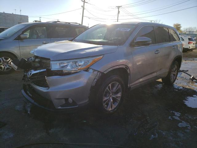 5TDZKRFH9ES008332 - 2014 TOYOTA HIGHLANDER LE SILVER photo 1