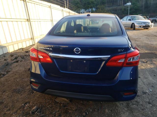 3N1AB7AP4HY360685 - 2017 NISSAN SENTRA S BLUE photo 6