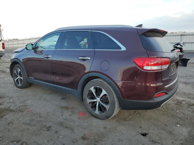 5XYPHDA56GG181036 - 2016 KIA SORENTO EX BURGUNDY photo 2