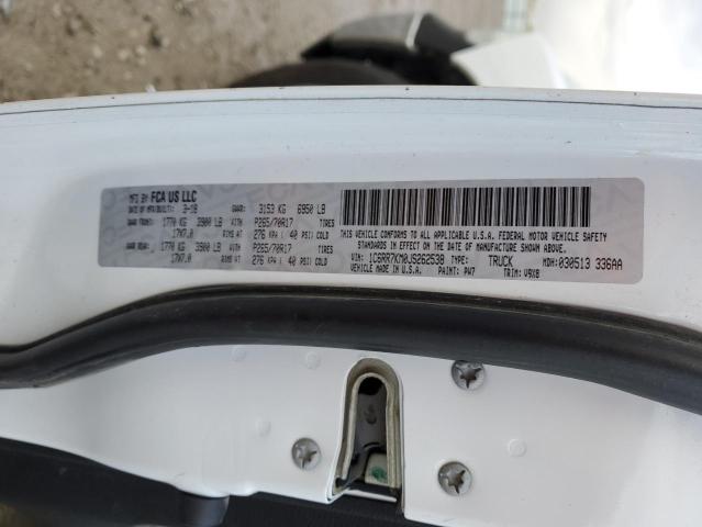 1C6RR7KM0JS262538 - 2018 RAM 1500 ST WHITE photo 12