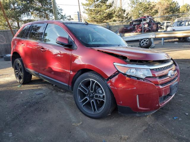 2FMDK4JC9EBA83084 - 2014 FORD EDGE SEL MAROON photo 4