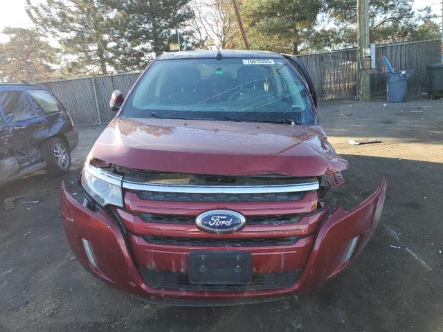 2FMDK4JC9EBA83084 - 2014 FORD EDGE SEL MAROON photo 5