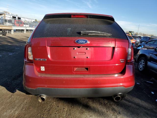 2FMDK4JC9EBA83084 - 2014 FORD EDGE SEL MAROON photo 6