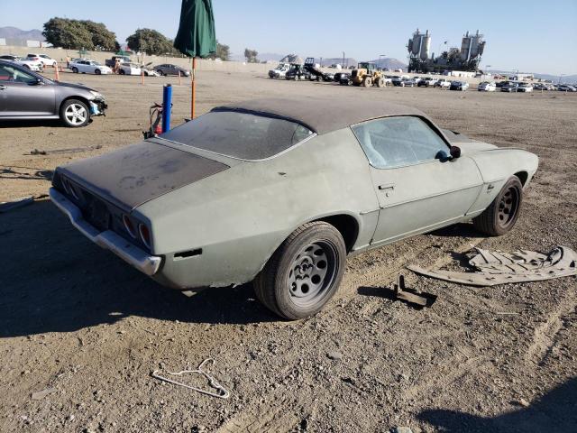 1S87K3N116331 - 1973 CHEVROLET CAMARO GREEN photo 3