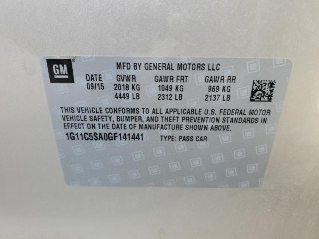 1G11C5SA0GF141441 - 2016 CHEVROLET MALIBU LIM LT Қоңыр фото 12