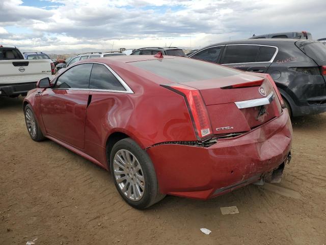 1G6DE1E35E0162275 - 2014 CADILLAC CTS RED photo 2