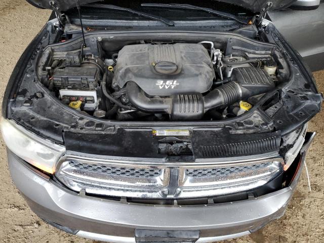 1C4RDHAGXDC592873 - 2013 DODGE DURANGO SXT GRAY photo 12