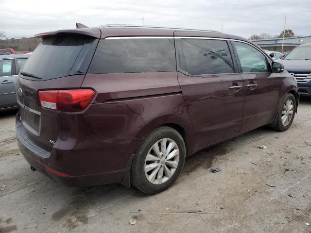 KNDMC5C16G6100606 - 2016 KIA SEDONA EX PURPLE photo 3