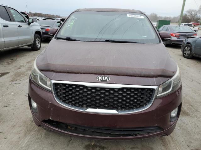 KNDMC5C16G6100606 - 2016 KIA SEDONA EX PURPLE photo 5