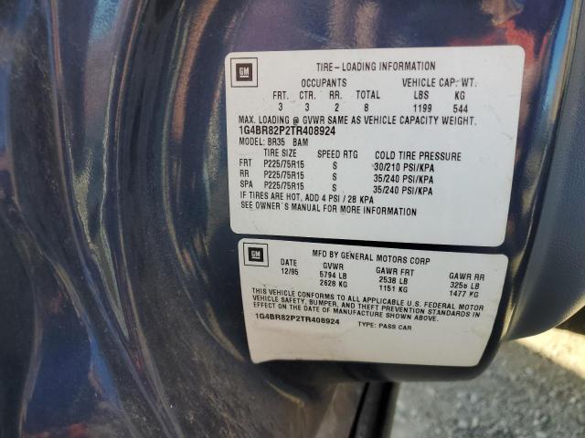 1G4BR82P2TR408924 - 1996 BUICK ROADMASTER BASE ლურჯი ფოტო 13