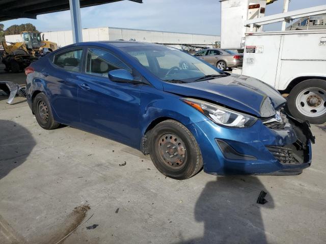 KMHDH4AE4GU476665 - 2016 HYUNDAI ELANTRA SE BLUE photo 4